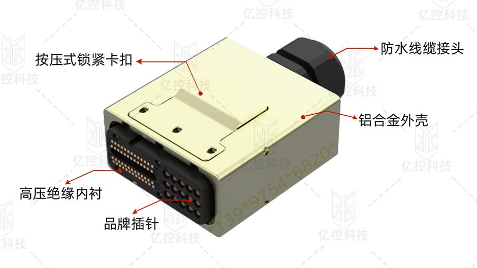 E10系列信号接口电测试连接器，应用于新能源汽车的DCR测试和EOL测试