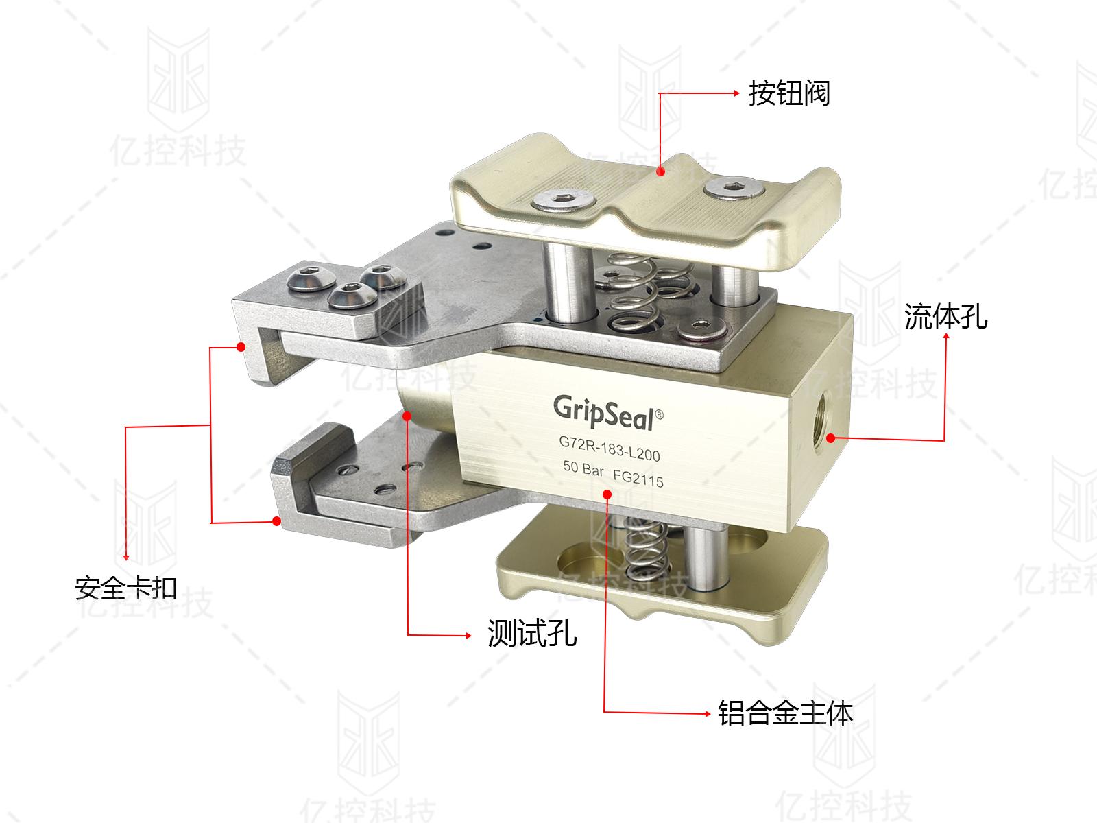 针对冷凝器/蒸发器未端管口快速封堵的格雷希尔GripsealG72R系列快速接头